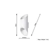 Applique PENNE 30, aluminium, blanc - Pas cher
