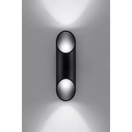 Applique PENNE 30, aluminium, noir - Pas cher