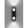 Applique PENNE 30, aluminium, noir - Pas cher