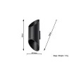 Applique PENNE 30, aluminium, noir - Pas cher