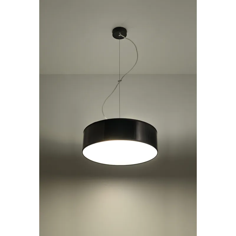 Suspension ARENA 35, PVC, noir, E27 - Pas cher