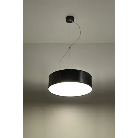 Suspension ARENA 35, PVC, noir, E27 - Pas cher