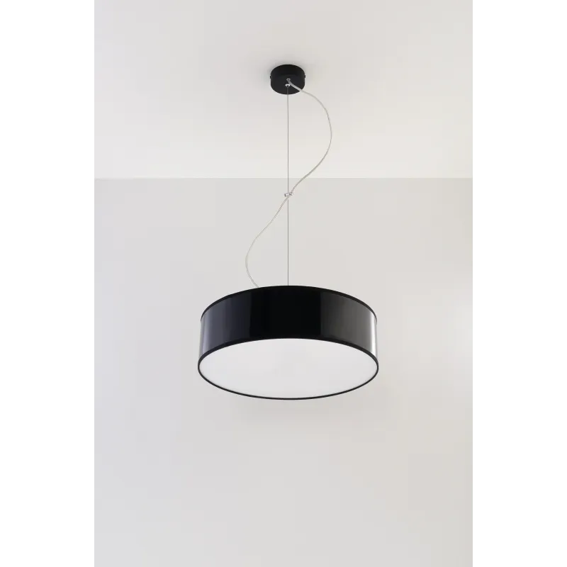 Suspension ARENA 35, PVC, noir, E27 - Pas cher