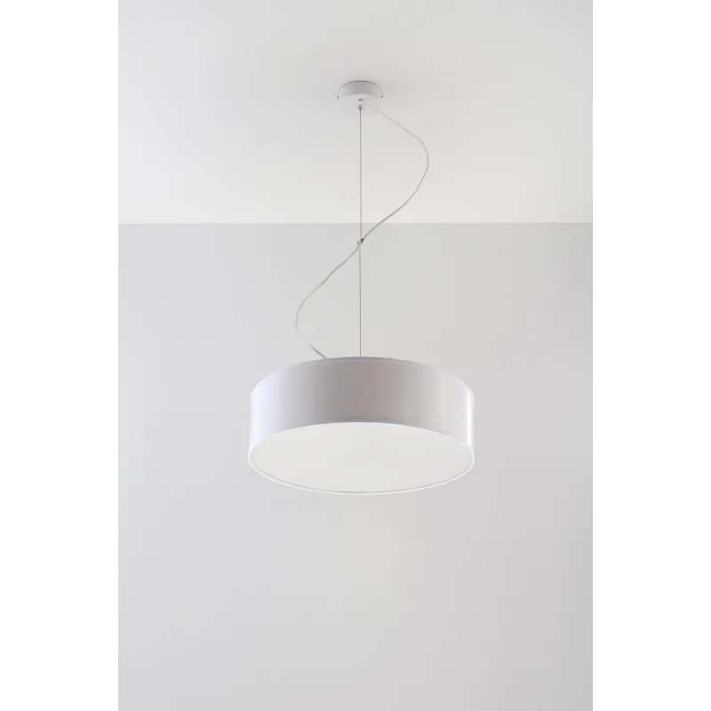 Suspension ARENA 35, PVC, blanc, E27 - Pas cher