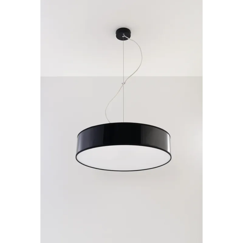 Suspension ARENA 45, PVC, noir, E27 - Pas cher