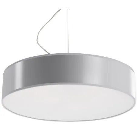 Suspension ARENA 45, PVC, gris, E27 - Pas cher