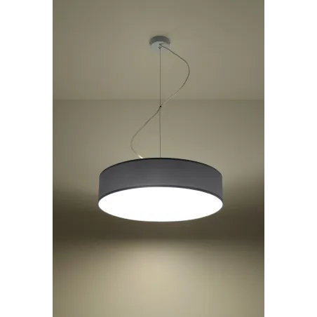 Suspension ARENA 45, PVC, gris, E27 - Pas cher