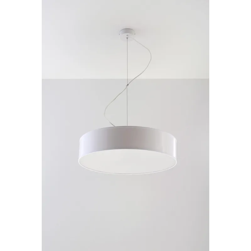Suspension ARENA 45, PVC, blanc, E27 - Pas cher