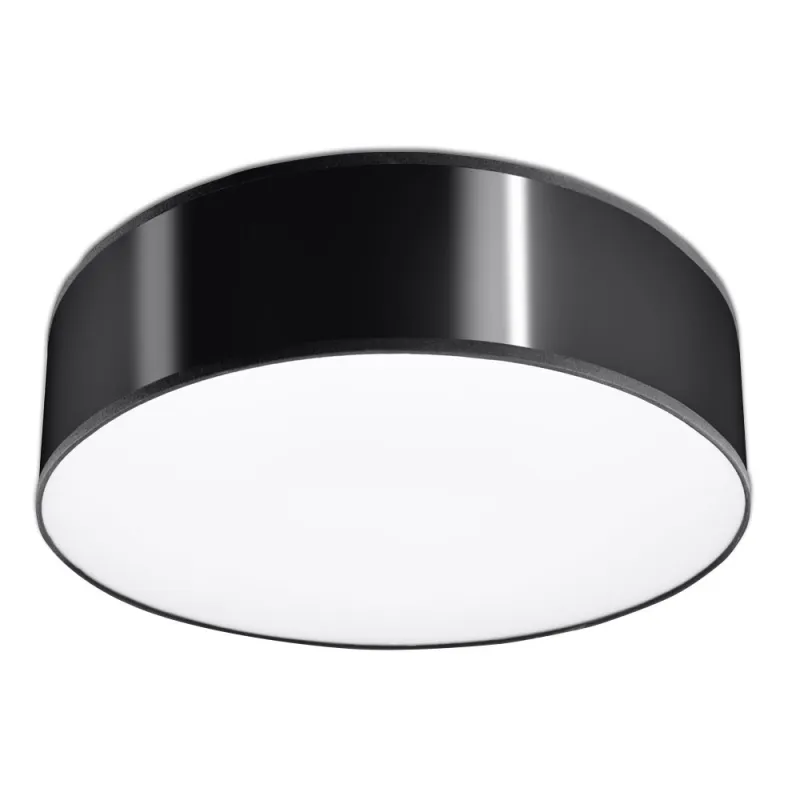 Plafonnier ARENA 35, PVC, noir, E27 - Pas cher