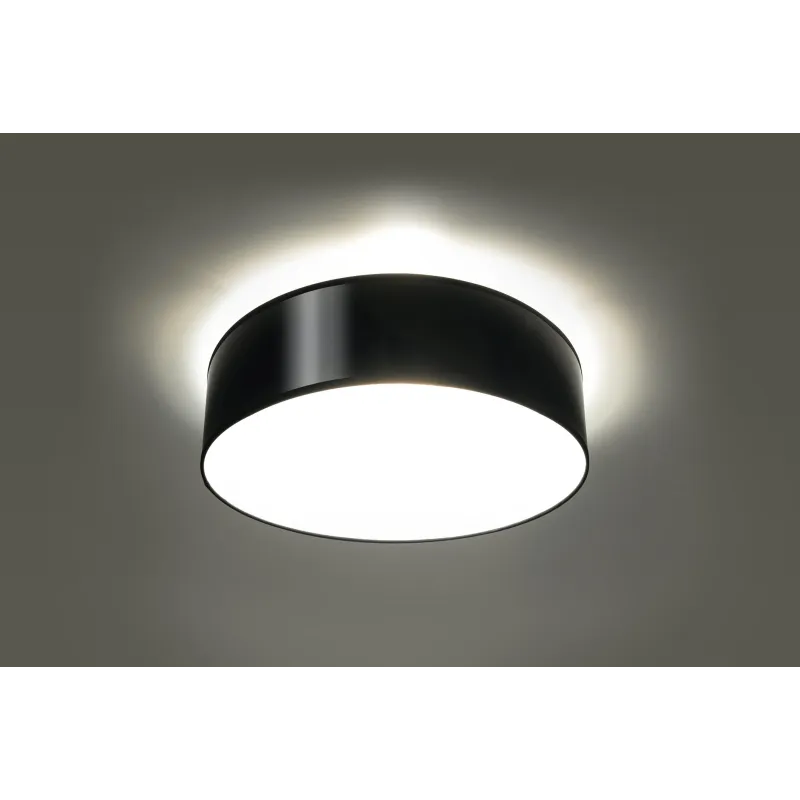 Plafonnier ARENA 35, PVC, noir, E27 - Pas cher
