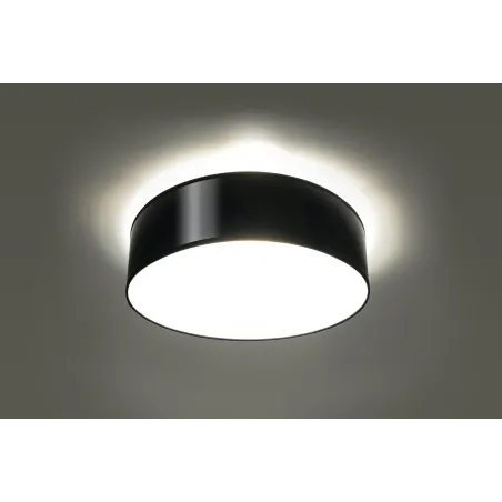 Plafonnier ARENA 35, PVC, noir, E27 - Pas cher