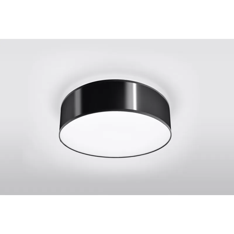 Plafonnier ARENA 35, PVC, noir, E27 - Pas cher