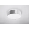 Plafonnier ARENA 35, PVC, gris, E27 - Pas cher