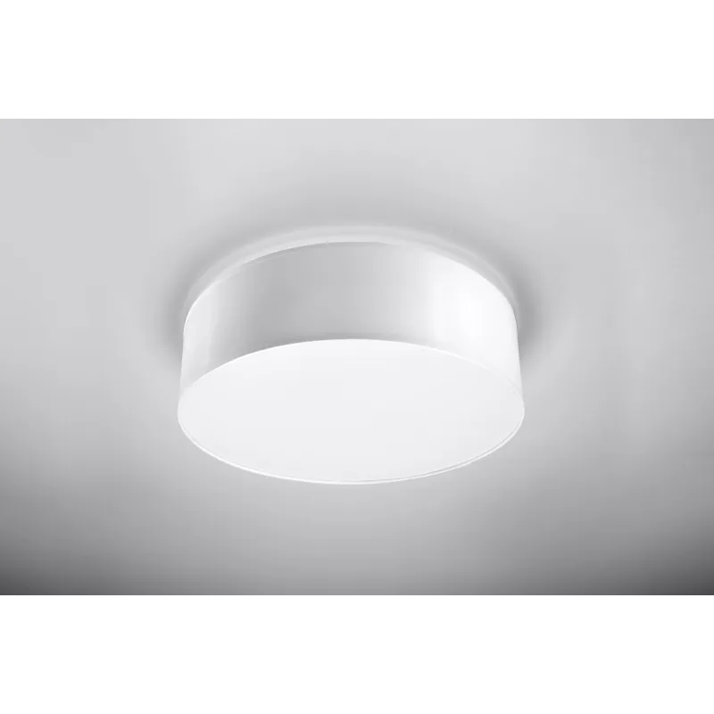 Plafonnier ARENA 35, PVC, blanc, E27 - Pas cher