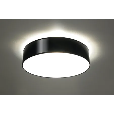 Plafonnier ARENA 45, PVC, noir, E27 - Pas cher