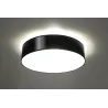Plafonnier ARENA 45, PVC, noir, E27 - Pas cher