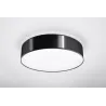 Plafonnier ARENA 45, PVC, noir, E27 - Pas cher