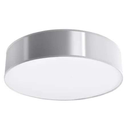 Plafonnier ARENA 45, PVC, gris, E27 - Pas cher