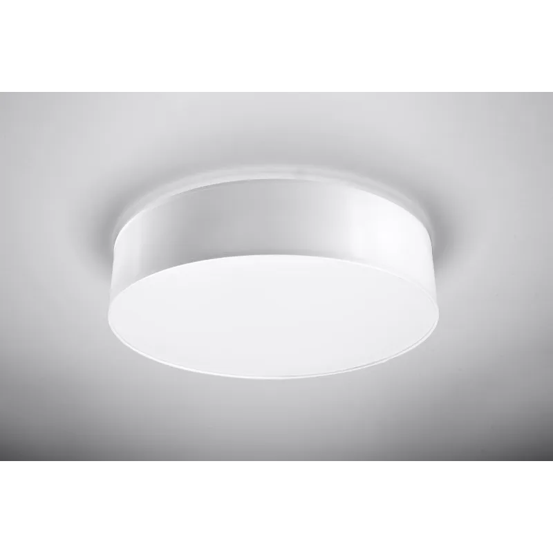 Plafonnier ARENA 45, PVC, blanc, E27 - Pas cher