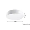 Plafonnier ARENA 45, PVC, blanc, E27 - Pas cher