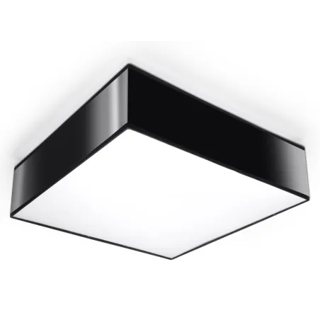 Plafonnier HORUS 35, PVC, noir, E27 - Pas cher