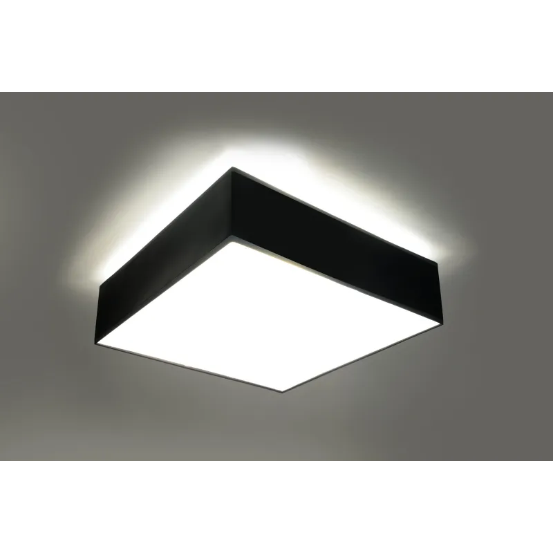 Plafonnier HORUS 35, PVC, noir, E27 - Pas cher