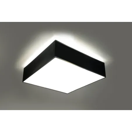 Plafonnier HORUS 35, PVC, noir, E27 - Pas cher