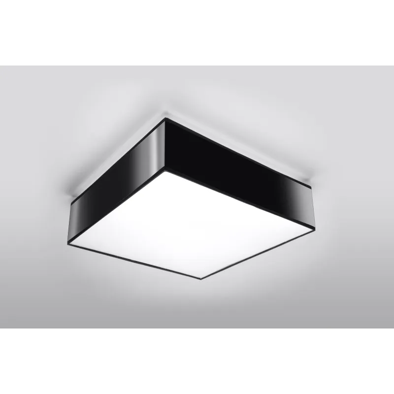 Plafonnier HORUS 35, PVC, noir, E27 - Pas cher