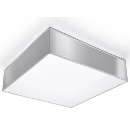 Plafonnier HORUS 35, PVC, gris, E27 - Pas cher