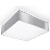 Plafonnier HORUS 35, PVC, gris, E27 - Pas cher