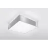 Plafonnier HORUS 35, PVC, gris, E27 - Pas cher