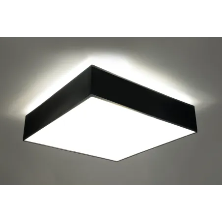 Plafonnier HORUS 45, PVC, noir, E27 - Pas cher