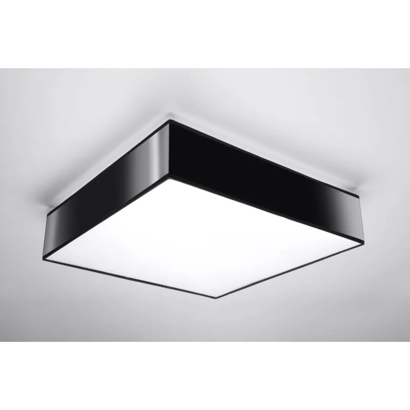 Plafonnier HORUS 45, PVC, noir, E27 - Pas cher