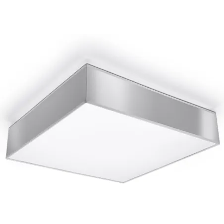 Plafonnier HORUS 45, PVC, gris, E27 - Pas cher
