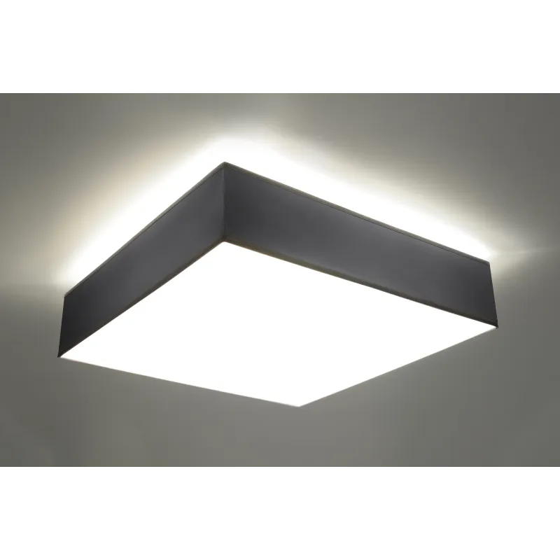 Plafonnier HORUS 45, PVC, gris, E27 - Pas cher