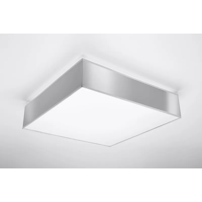 Plafonnier HORUS 45, PVC, gris, E27 - Pas cher