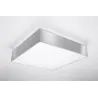 Plafonnier HORUS 45, PVC, gris, E27 - Pas cher