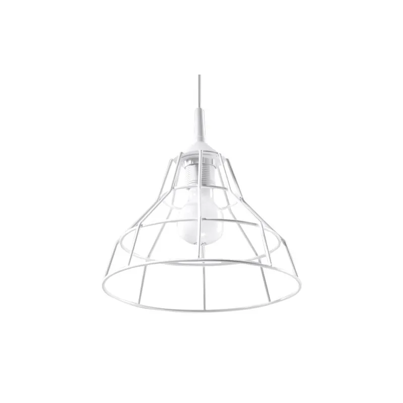 Suspension ANATA, acier, blanc, E27 - Pas cher