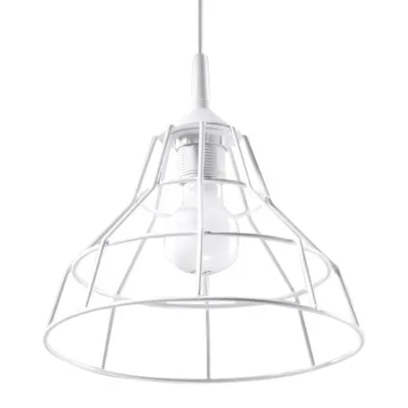 Suspension ANATA, acier, blanc, E27 - Pas cher