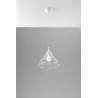 Suspension ANATA, acier, blanc, E27 - Pas cher