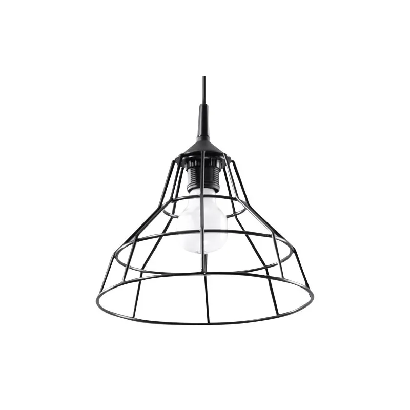 Suspension ANATA, acier, noir, E27 - Pas cher