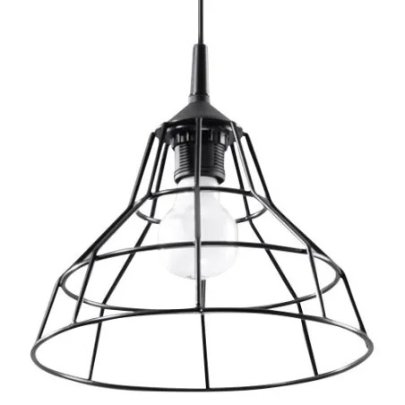 Suspension ANATA, acier, noir, E27 - Pas cher