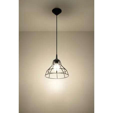Suspension ANATA, acier, noir, E27 - Pas cher