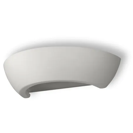 Applique céramique OSKAR, céramique/verre, blanc, E27 - Pas cher