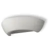 Applique céramique OSKAR, céramique/verre, blanc, E27 - Pas cher