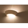 Applique céramique OSKAR, céramique/verre, blanc, E27 - Pas cher