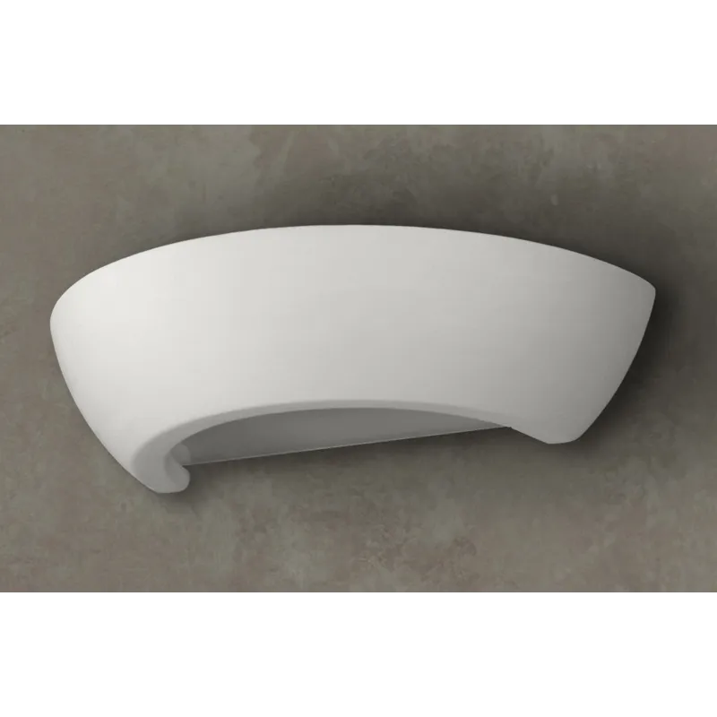 Applique céramique OSKAR, céramique/verre, blanc, E27 - Pas cher