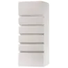 Applique céramique SAMIR, céramique/verre, blanc, E27 - Pas cher