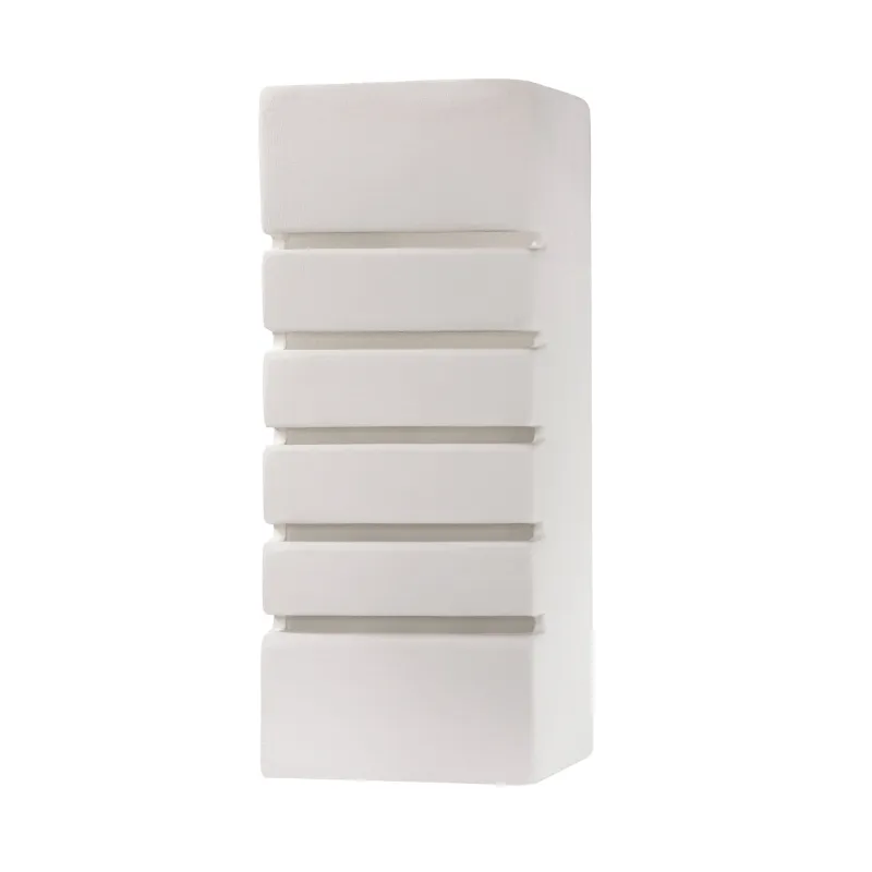 Applique céramique SAMIR, céramique/verre, blanc, E27 - Pas cher