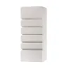 Applique céramique SAMIR, céramique/verre, blanc, E27 - Pas cher